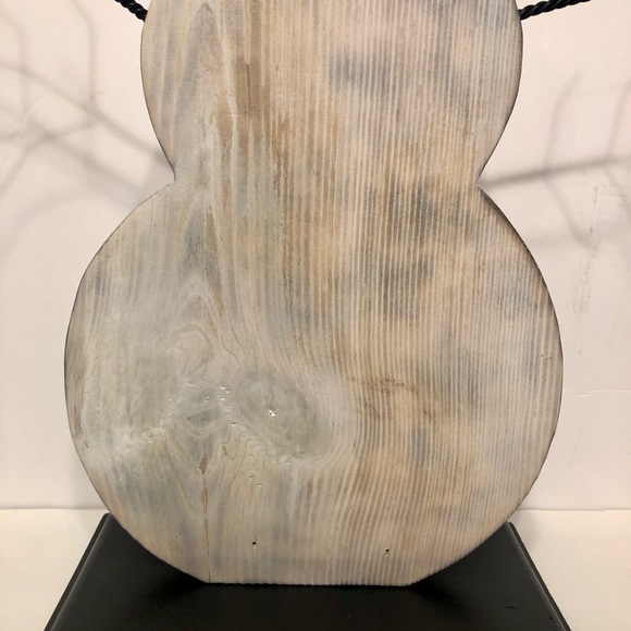 Snowman Christmas decor, farmhouse, hand crafted, reclaim materials, rustic - Picture 8 of 8